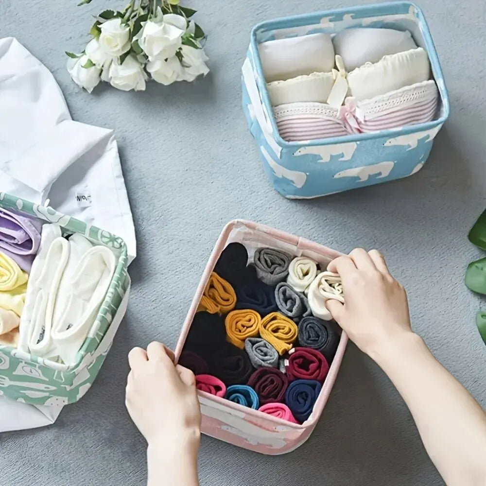 Mini Foldable Storage Box Organizer
