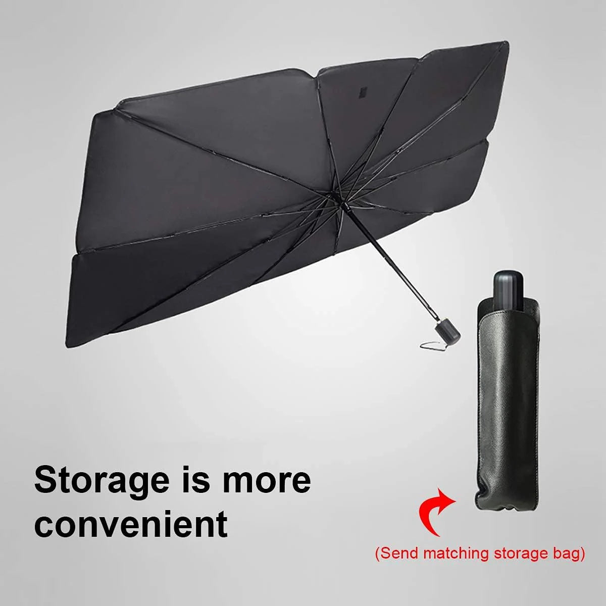 Car Windshield Sunshade Umbrella-Foldable Car Umbrella Sunshade Anti UV Car Windshield (Thermal Protection) Suitable For Car