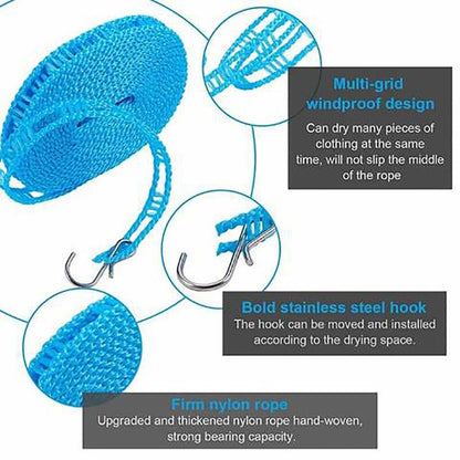Plastic Cloth Hanging Rope Clothesline - 4 Meters