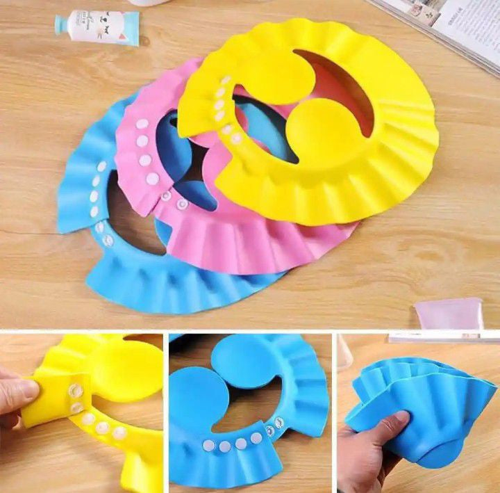 Baby Shower Cap Adjustable Hair Wash Hat for kids Infant Safe Children Kids Shampoo Bath Head Cover