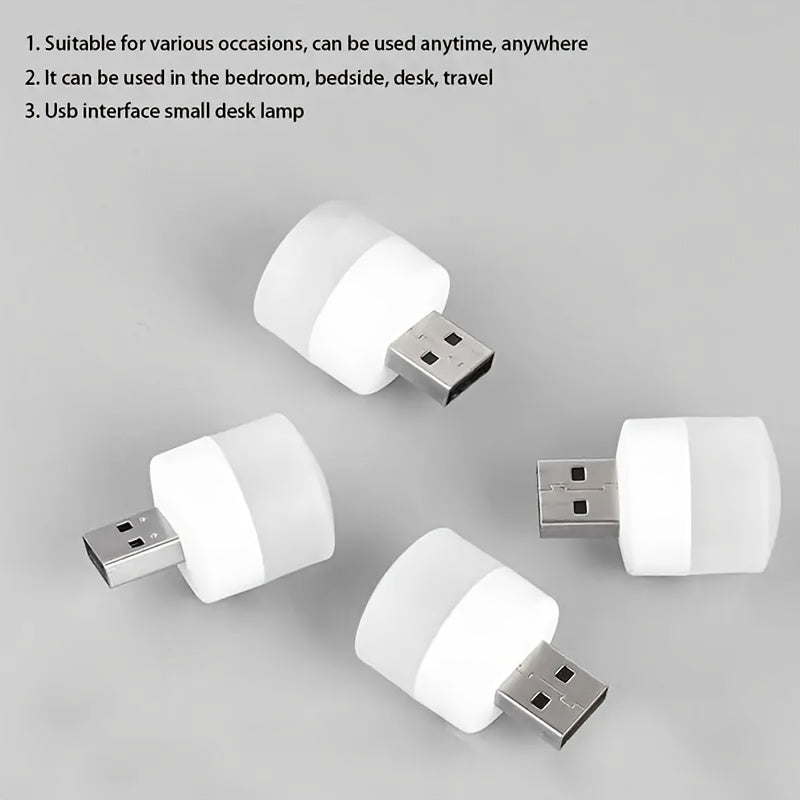Mini USB Bulb Warm White LED Light for Camping Emergency Blackout Backup Power Outage Battery Operated Portable Lantern