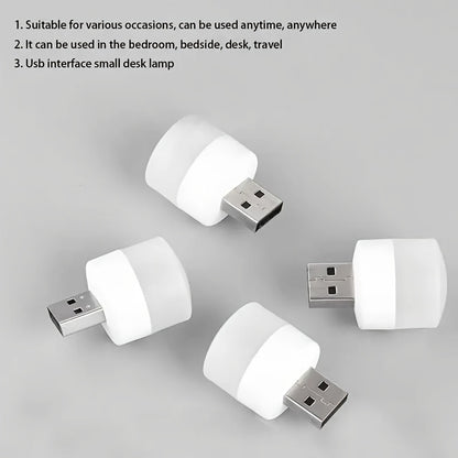 Mini USB Bulb Warm White LED Light for Camping Emergency Blackout Backup Power Outage Battery Operated Portable Lantern