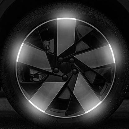 20pcs Car Wheel Hub Casting Sticker Rim Casting Strips Shoous Night Driving Bike Motorcycle Sticker