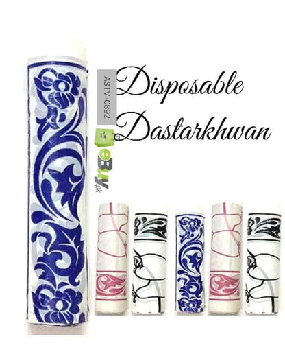 Disposable Dastarkhwan Random Printed designs each Roll 25 Sheets daily use
