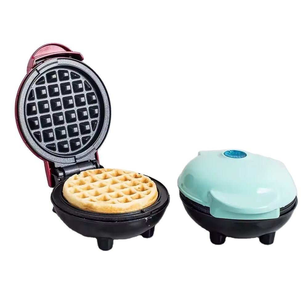 Waffle Maker Sandwich Cake Baking Tray, Household Breakfast Electric Baking Pan, Fully Automatic Multifunctional Mini Waffle Biscuit Machine