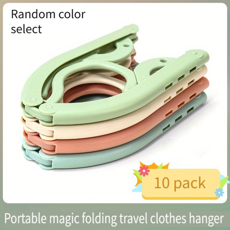 Folding Travel Hangers Portable Folding Clothes Hangers Travel Space Saving Foldable Clothes
