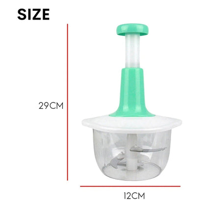 Manual Food Processor Multifunctional Gourmet Cuisine Hand Pat Chopper Press Cutter Vegetable Meat Grinder