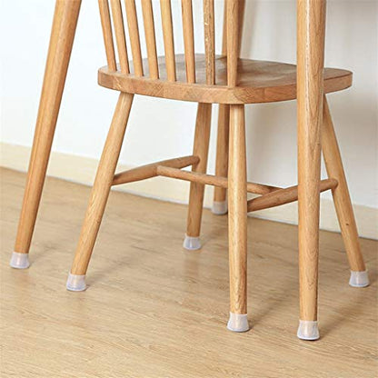 Silicone Furniture Leg Protection Cover Chair Leg Caps Silicone Floor Protector Round Furniture Table Feet Cover Anti-Slip Bottom Chair Pads Furniture Silicon Protection Cover White 4PCS