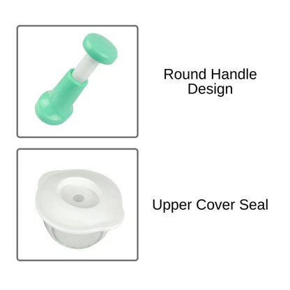 Manual Food Processor Multifunctional Gourmet Cuisine Hand Pat Chopper Press Cutter Vegetable Meat Grinder