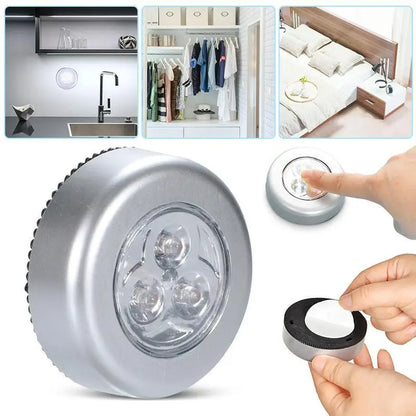 Mini LED Battery Power Stick Tap Touch Light Lamp Multi-function Closet Light Wall Lamp Emergency Light Energy Saving Lamp