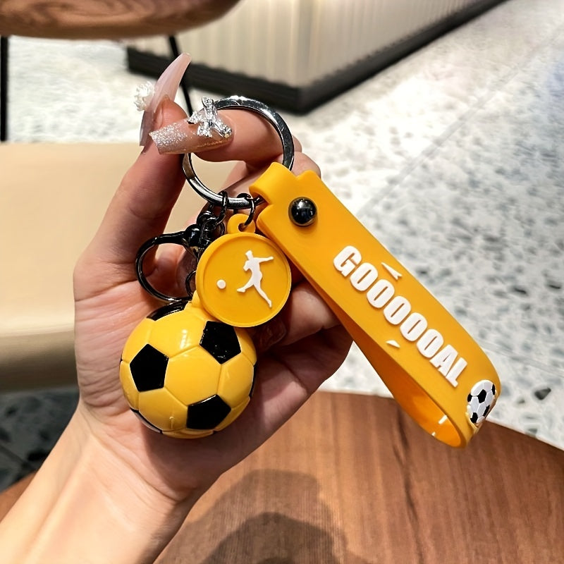 1pcs Celebrate Series Keychain, New Car Keychain Cartoon Sports - Cartoon Sports Football Keychain Bag Pendant Car Keychain Pendant Small Gift for Eid and birthday Gifts for Family and Friends