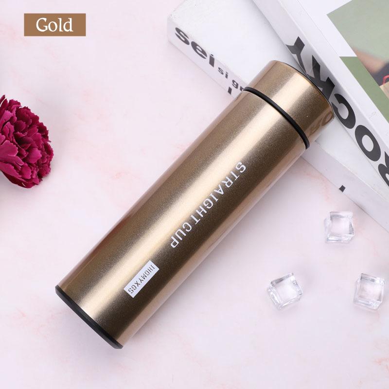 Hot and Cold water bottle with LED Temperature Display, Stainless Steel Insulated Vacuum Flask Thermos SMART Digital Mug 500ML, Temperature Display Sports Drink Flasks