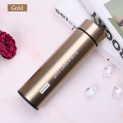 Hot and Cold water bottle with LED Temperature Display, Stainless Steel Insulated Vacuum Flask Thermos SMART Digital Mug 500ML, Temperature Display Sports Drink Flasks