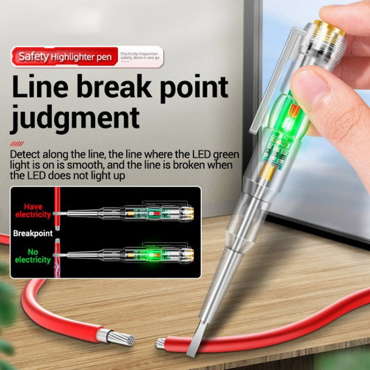 Highlight LED Test Pen Intelligent Induction Power Voltage Detector Pen Voltmeter 24-250V Circuit Tester Tool