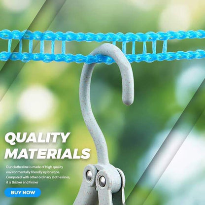 Plastic Cloth Hanging Rope Clothesline - 4 Meters