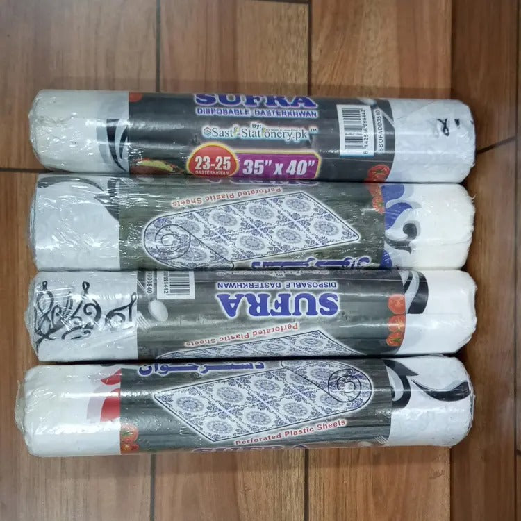 Disposable Dastarkhwan Random Printed designs each Roll 25 Sheets daily use