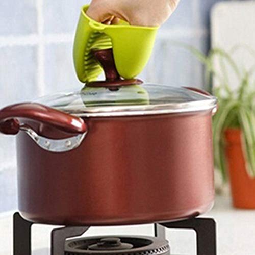 2 pcs Silicon pot holder - silicon oven mitts , heat resistant gloves , kitchen accessories anti slip baking mitts , silicon hot pot holders , best Kitchen tool