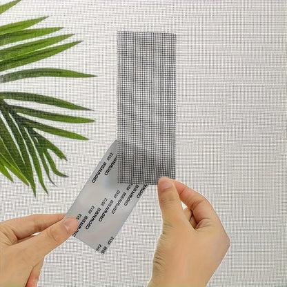 Window Barrier Repair Tape, Self-Adhesive Mesh Patch Kit, Fiberglass-Covered, Repairs Holes And Tears, Repels Mosquitoes, For Home And Office Use, One Roll