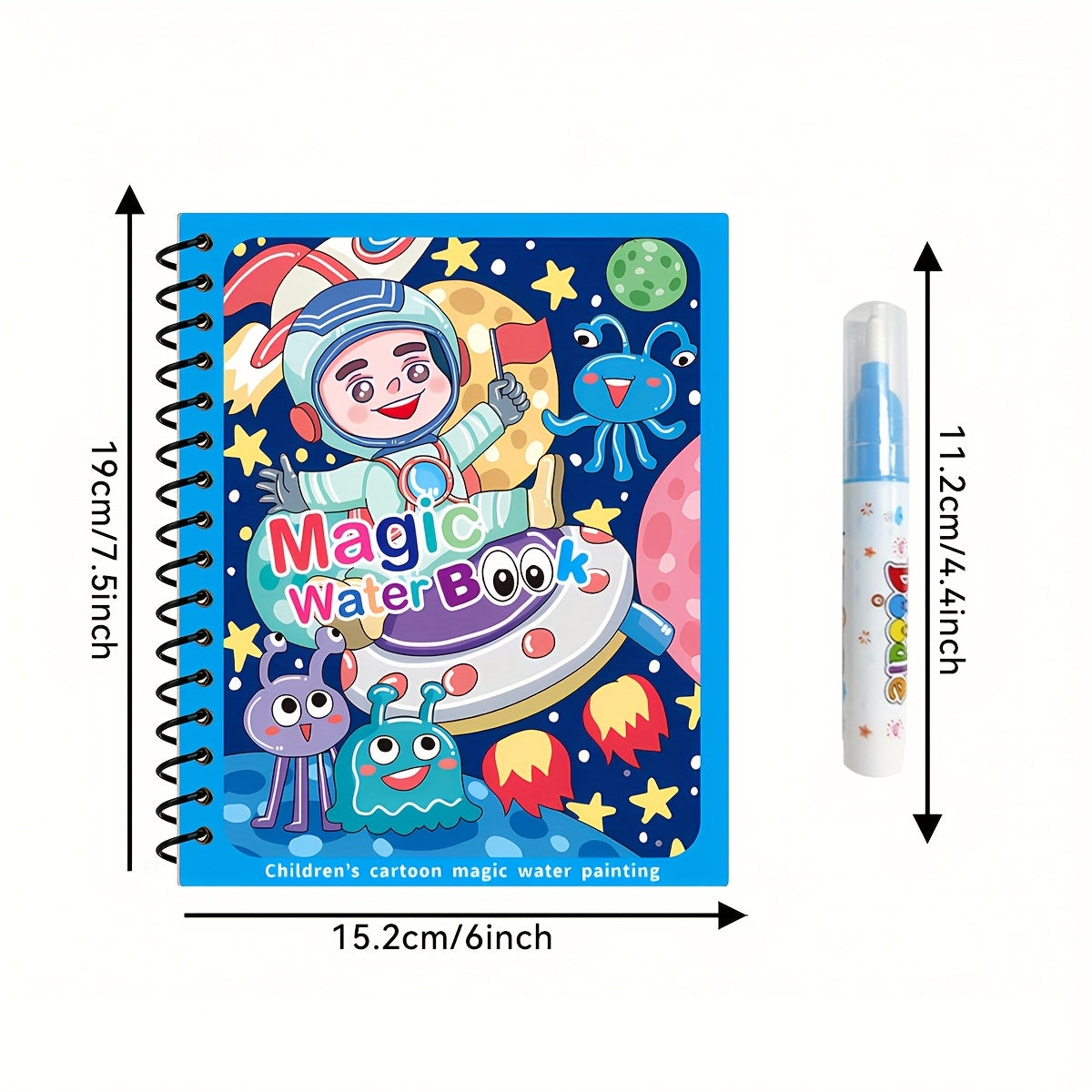 Watercolor Painting Book, Reusable Coloring Book - Portable Educational Doodle Painting Toy, Suitable As An Easter, Christmas, Birthday Gift Or New Year Gift.
