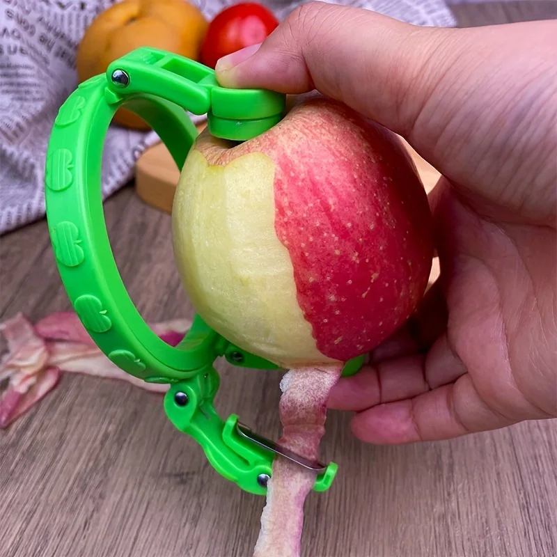 1 pcs Heavy Duty Rotating Fruit Peeler With 360° Rotating Mechanism Quick-Peel Kitchen Tool Non-Slip Grip For Apple Pears Melon