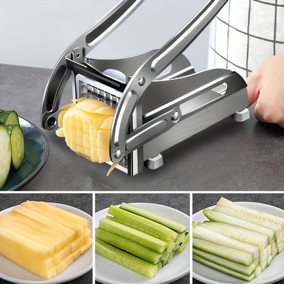 Stainless Steel Vegetable Cutter - French Fries Cutter, Potato Chipper, Onion Chopper, Food Chopper - Kitchen Supplies, Kitchen Gadgets, Kitchen Accessories, Birthday Gift
