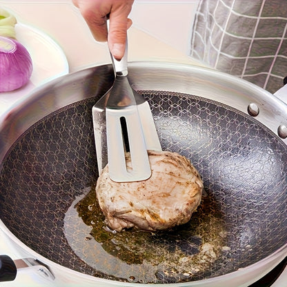 Stainless Steel Grilling Tongs for Fish And Meat, Versatile for Grilling Meat, Fish, Pancakes, And Bread, Featuring a Non-Slip Grip, Suitable for Korean BBQ, Fried Fish, And More. A Must-Have in The Kitchen