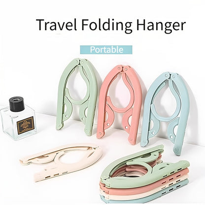Folding Travel Hangers Portable Folding Clothes Hangers Travel Space Saving Foldable Clothes