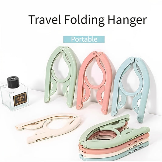 Folding Travel Hangers Portable Folding Clothes Hangers Travel Space Saving Foldable Clothes