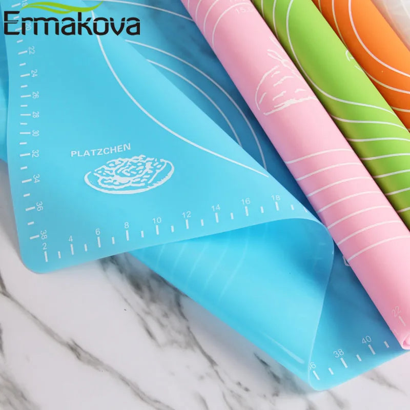 Big size Roti Mat Non-Stick Silicone Baking Polymers with Measurement, Rolling Dough, Heat Degree Pad, Board Dramatically