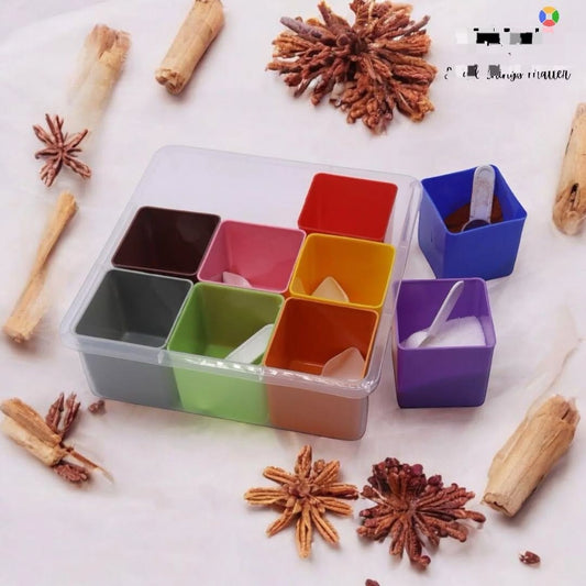 9 in 1 Multi Masala Box With Spoons