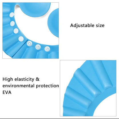 Baby Shower Cap Adjustable Hair Wash Hat for kids Infant Safe Children Kids Shampoo Bath Head Cover
