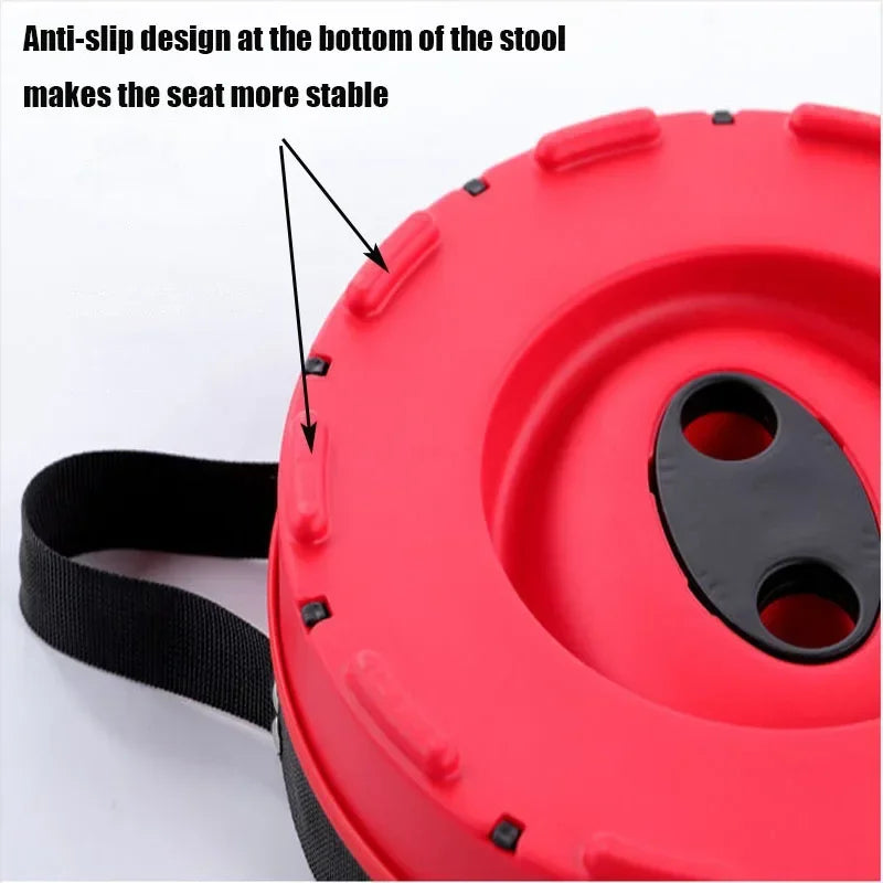 Portable Retractable Folding Stool Chair | Latest Smart Outdoor Foldable, Collapsible Lightweight Seat Chair Stool for Camping Traveling, Picnic, Car, Easy to Carry Anywhere