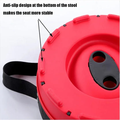 Portable Retractable Folding Stool Chair | Latest Smart Outdoor Foldable, Collapsible Lightweight Seat Chair Stool for Camping Traveling, Picnic, Car, Easy to Carry Anywhere