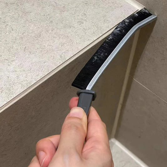 1 pcs Stiff Bristle Cleaning Brushes for Shower Floor Line, Joint Frequency Angle, Durable, Grout Space, Books, Kitchen, Toilet, Tile