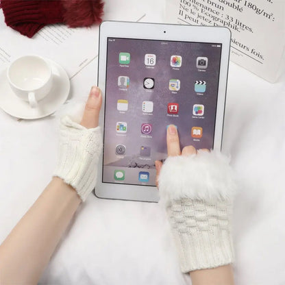 Korean wool hand gloves - hath ko sardi se bachata hai or kaam bhi nhi rukta