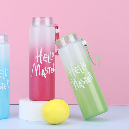 Hello Master Glass Water Bottle  -  New  beautiful design