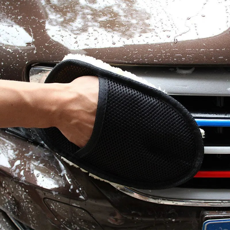 Car Cleaning Woolen Glove