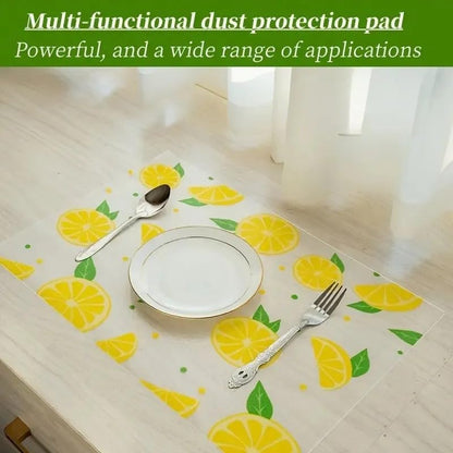 Fridge Mats, Kitchen Mat EVA Food Grade Multipurpose Washable Anti Slip Mat/Sheet for Fridge, Shelf Liners for Kitchen Shelves, Table, Kitchen Drawer mat - 45  x 150 cm