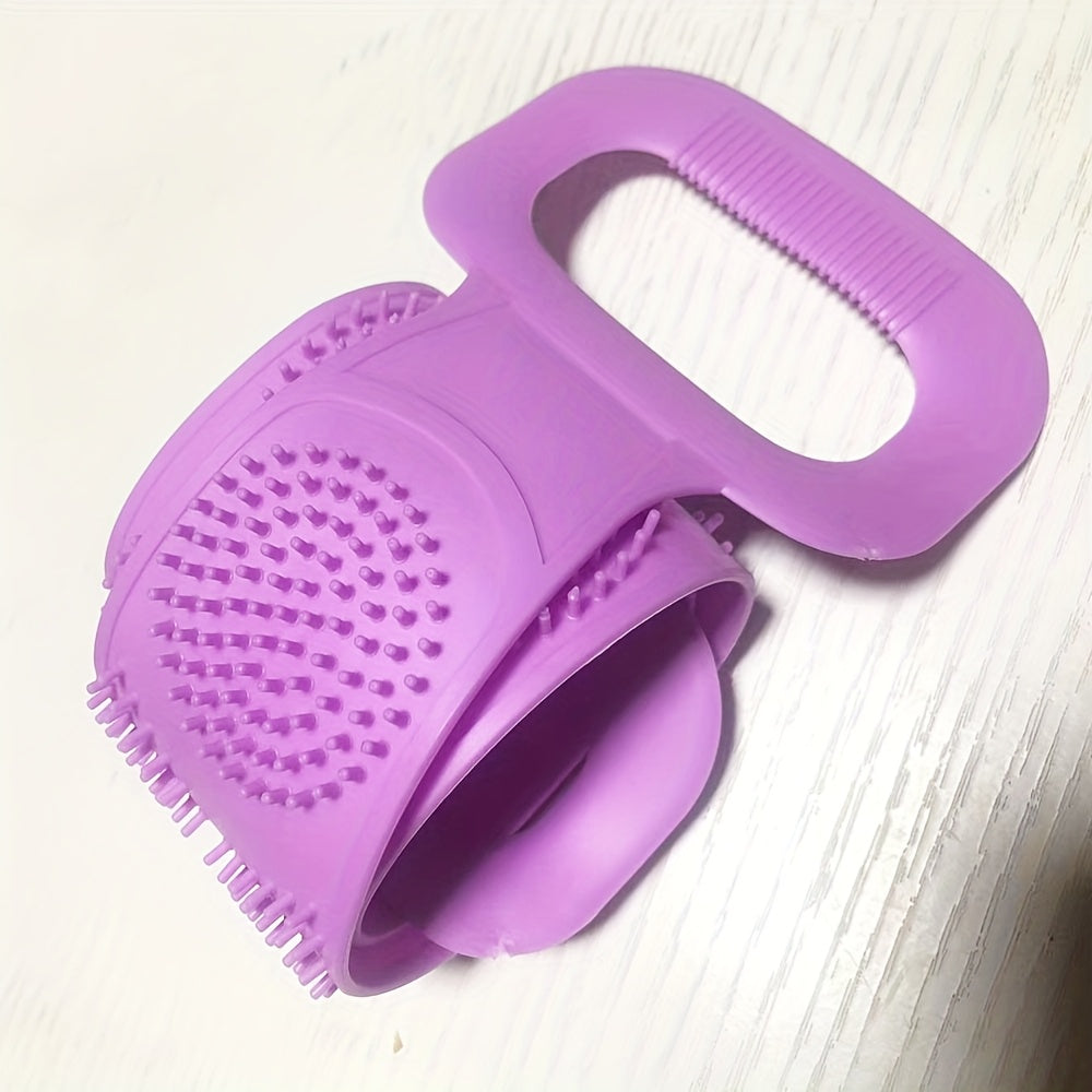 Enjoy a Full body Scrub with our Silicon Back Scrubber The Perfect Accessory for a Deep Cleansing and Relaxing Shower Experience soft loofah bath belt body scrubber brush