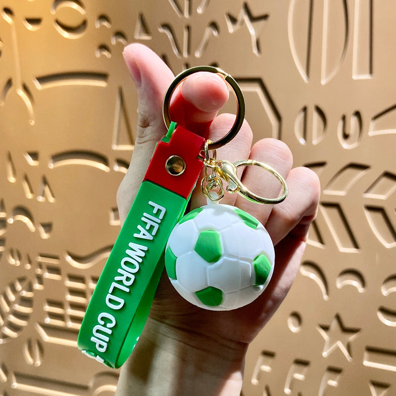 1pcs Celebrate Series Keychain, New Car Keychain Cartoon Sports - Cartoon Sports Football Keychain Bag Pendant Car Keychain Pendant Small Gift for Eid and birthday Gifts for Family and Friends