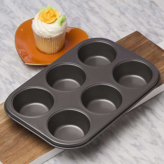 1pc Standard Muffin Pan 6 Cup Cupcake Baking Tray