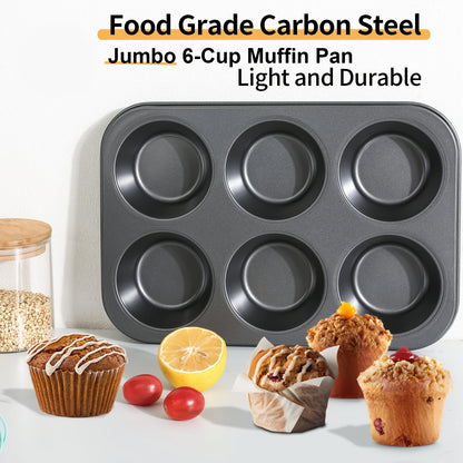 1pc Standard Muffin Pan 6 Cup Cupcake Baking Tray