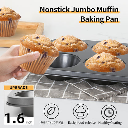 1pc Standard Muffin Pan 6 Cup Cupcake Baking Tray
