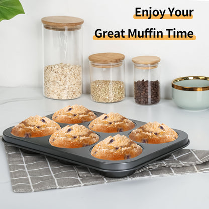 1pc Standard Muffin Pan 6 Cup Cupcake Baking Tray