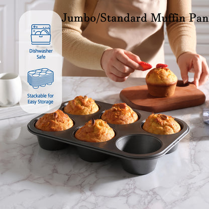 1pc Standard Muffin Pan 6 Cup Cupcake Baking Tray
