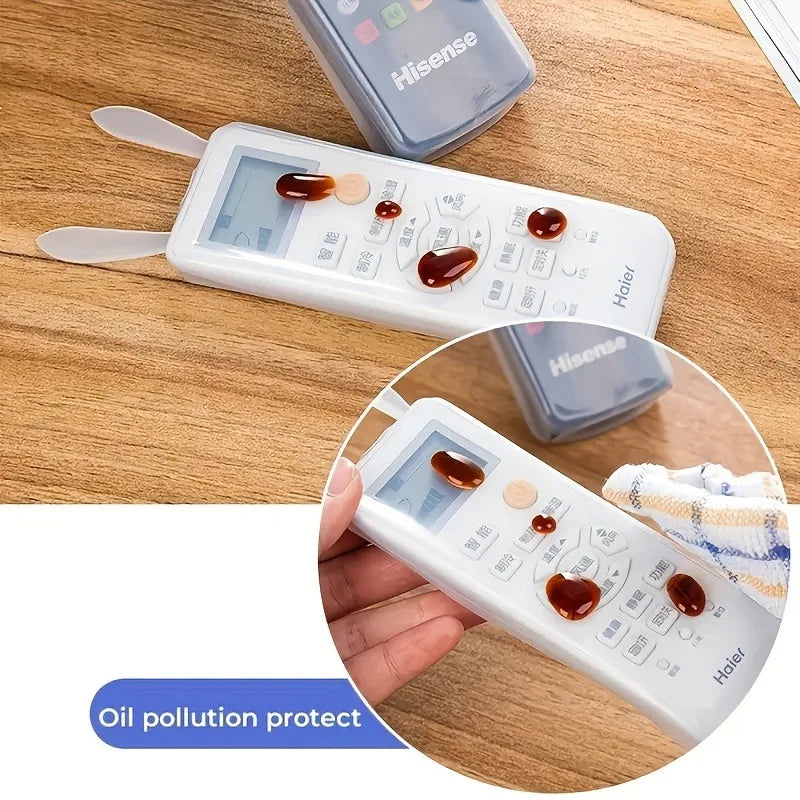 1 Pcs Dustproof Silicone Remote Control Covers TV & AC Remote Control Case Dust Protect Storage Bag