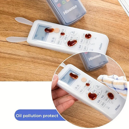 1 Pcs Dustproof Silicone Remote Control Covers TV & AC Remote Control Case Dust Protect Storage Bag