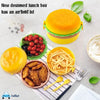 Burger Shape Lunch Box for Kids - Lunch Box for Kids, Tiffin Box, Lunch Box Leak Proof Plastic Lunch Box, Lunch Box with