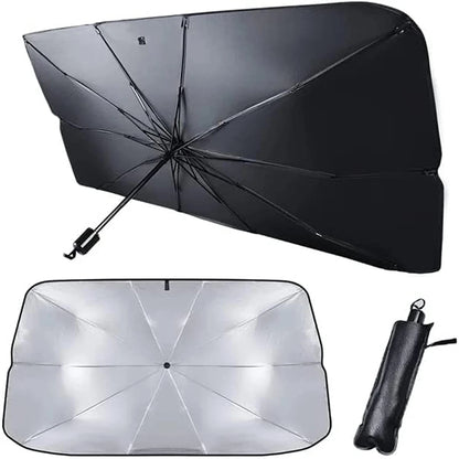 Car Windshield Sunshade Umbrella-Foldable Car Umbrella Sunshade Anti UV Car Windshield (Thermal Protection) Suitable For Car