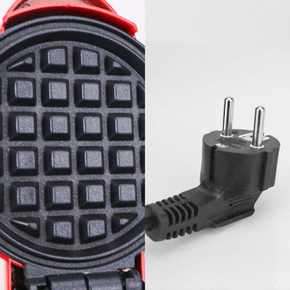 Waffle Maker Sandwich Cake Baking Tray, Household Breakfast Electric Baking Pan, Fully Automatic Multifunctional Mini Waffle Biscuit Machine